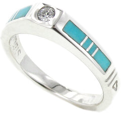 Inlaid Sterling Silver Ring